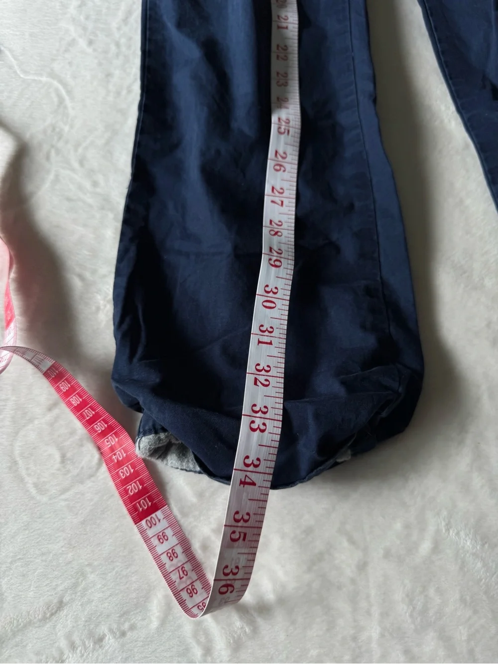 Gymboree Navy Cargo Pull-On Pants with Red Accent